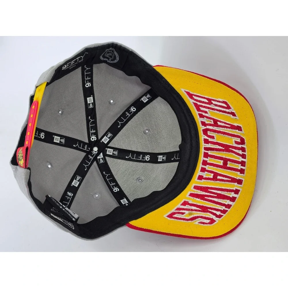 New Era 9FIFTY Chicago Blackhawks Snapback Hat Grey Red NHL Original Fit OSFM - Picture 5 of 7
